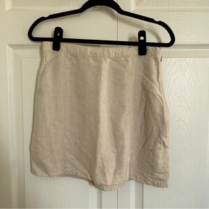 Abercrombie Linen Mini Skirt Sz M